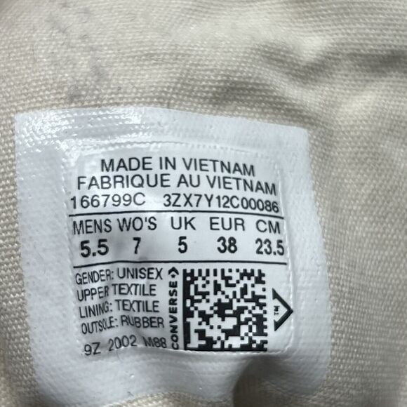 Converse Sneakers Mens 5.5 Womens 7 White Run Star Hike High Top Chuck Taylor - Picture 13 of 13